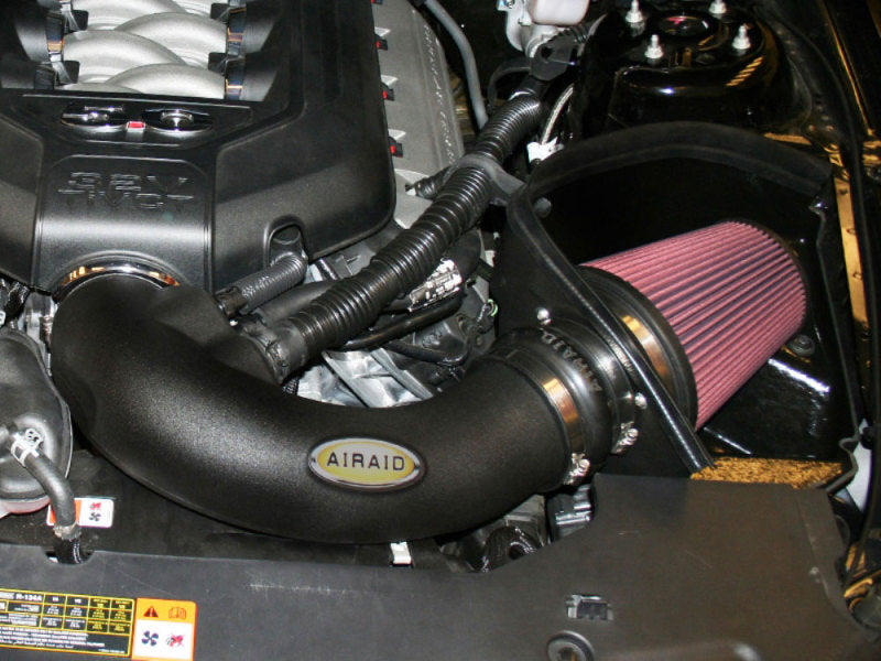 Airaid 11-14 Ford Mustang GT 5.0L Race Only (No MVT) MXP Intake System w/ Tube (Oiled / Red Media) - Blais Performance Parts
