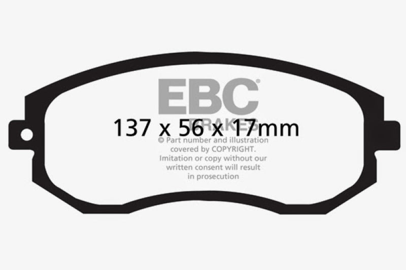 EBC 12+ Scion FR-S 2 Yellowstuff Front Brake Pads - Blais Performance Parts