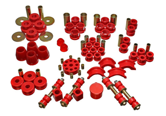 Energy Suspension 74-78 Nissan 260Z/280Z Red Hyper-Flex Master Bushing Set - Blais Performance Parts