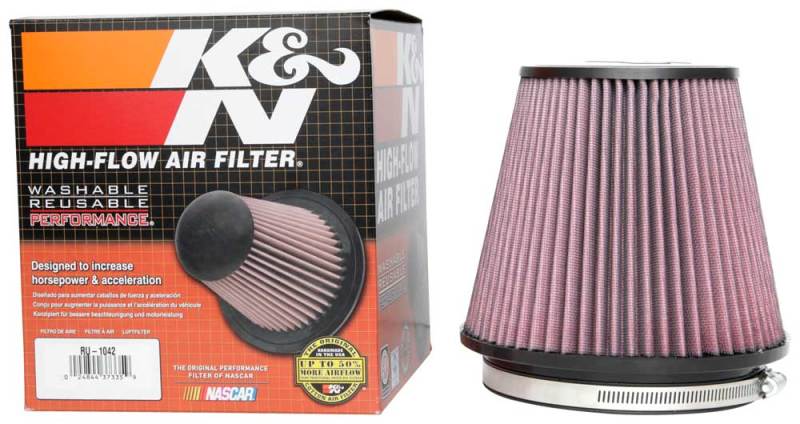 K&N Universal Clamp-On Air Filter 6in FLG / 7-1/2in B / 5in T / 6-1/2in H - Blais Performance Parts