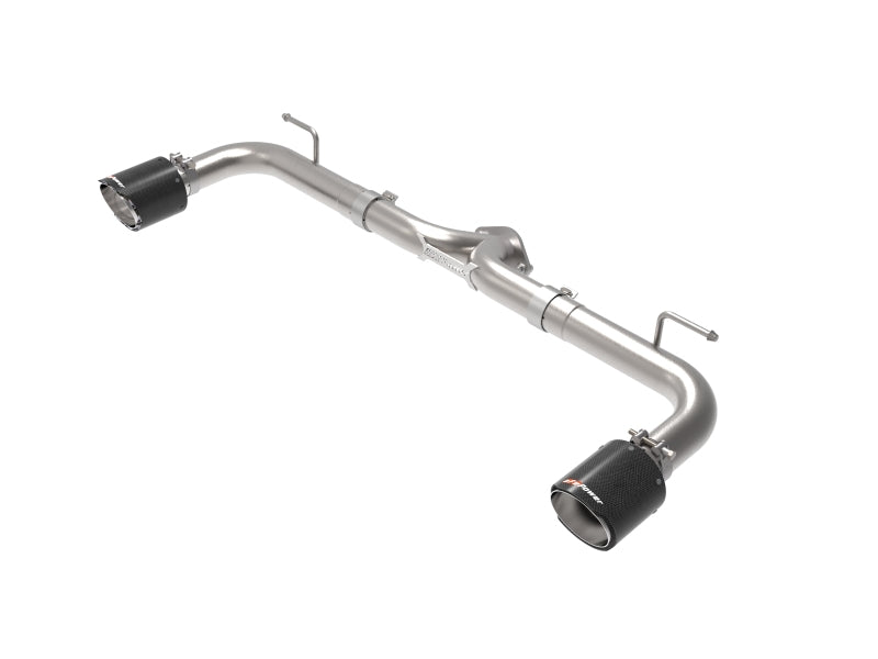 aFe Takeda 2-1/2in 304 SS Axle-Back Exhaust w/ Carbon Fiber Tips 14-18 Mazda 3 L4 2.0L/2.5L - Blais Performance Parts