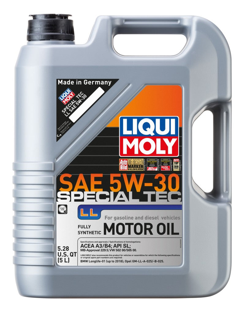 LIQUI MOLY 5L Special Tec LL Motor Oil SAE 5W30 - Blais Performance Parts