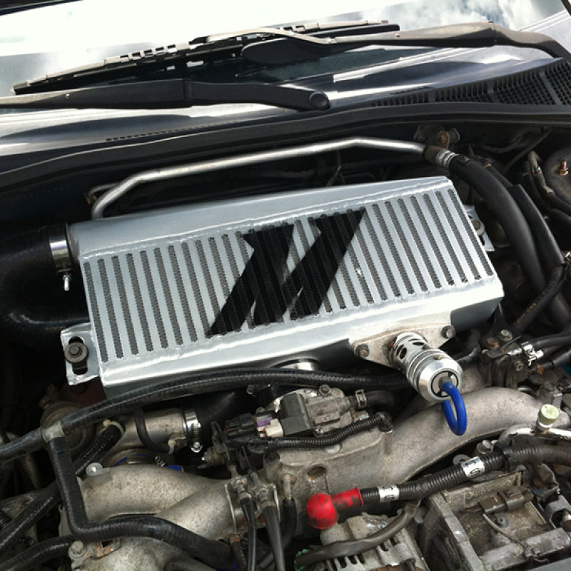 Mishimoto Subaru 02-07 WRX/04-07 STi Top-Mount Intercooler Kit - Powder Coated Silver & Black Hoses - Blais Performance Parts