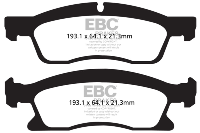 EBC 13+ Dodge Durango 5.7 Yellowstuff Front Brake Pads - Blais Performance Parts