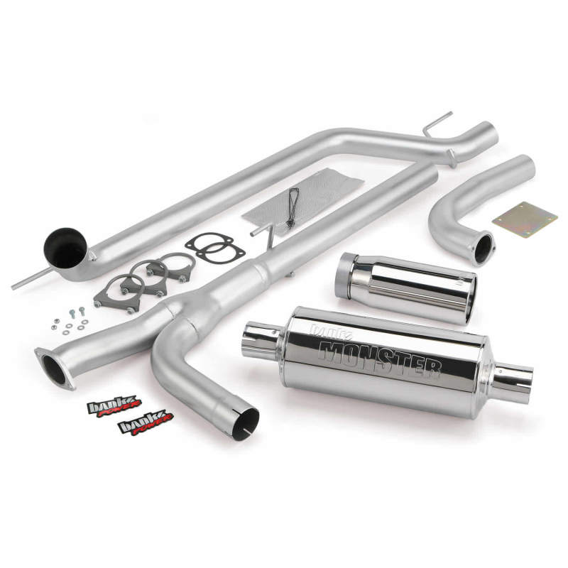 Banks Power 04-14 Nissan 5.6L Titan (All) Monster Exhaust System - SS Single Exhaust w/ Chrome Tip - Blais Performance Parts