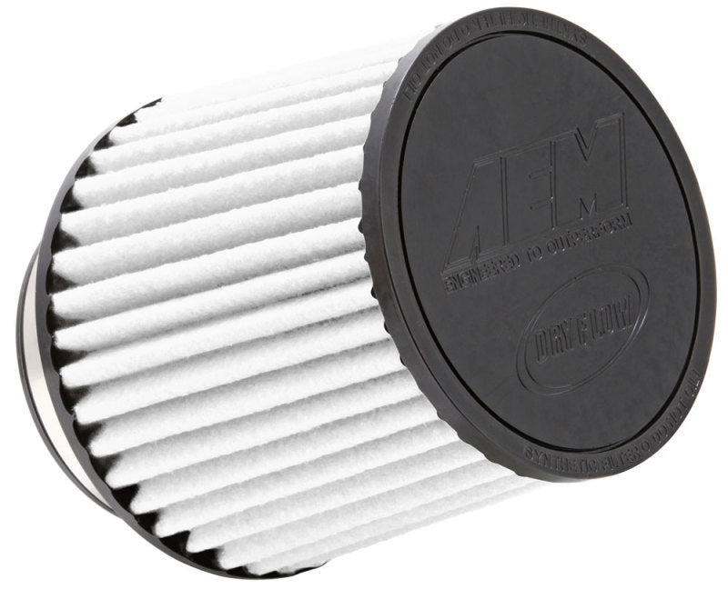 AEM Dryflow Conical Air Filter 6in Base OD x 3.5in Flange ID x 5.25in Height - Blais Performance Parts