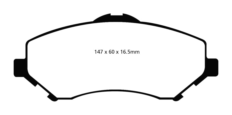 EBC 08-11 Chrysler Town & Country 3.3 Ultimax2 Front Brake Pads - Blais Performance Parts