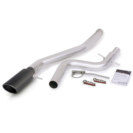 Banks Power 09-10 VW Jetta 2.0L TDI Monster Exhaust System - SS Single Exhaust w/ Black Tip - Blais Performance Parts