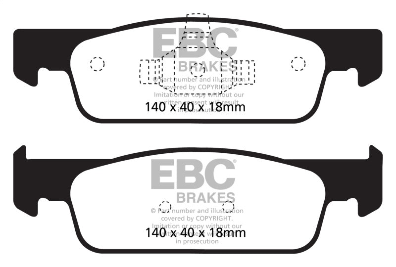 EBC 2016-2017 Smart Fortwo 0.9L Turbo Greenstuff Front Brake Pads - Blais Performance Parts