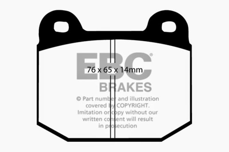 EBC 99-03 Mitsubishi Lancer Evolution 2.0 Turbo Redstuff Rear Brake Pads - Blais Performance Parts