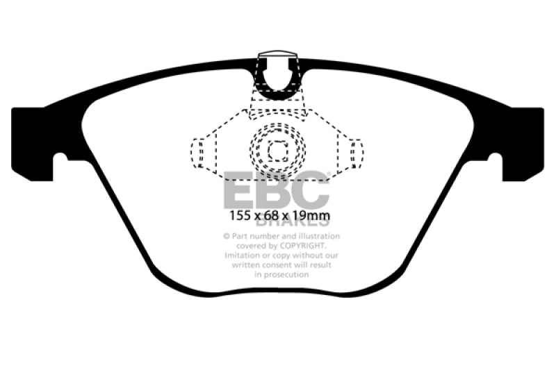 EBC 08-10 BMW M3 4.0 (E90) Bluestuff Front Brake Pads - Blais Performance Parts