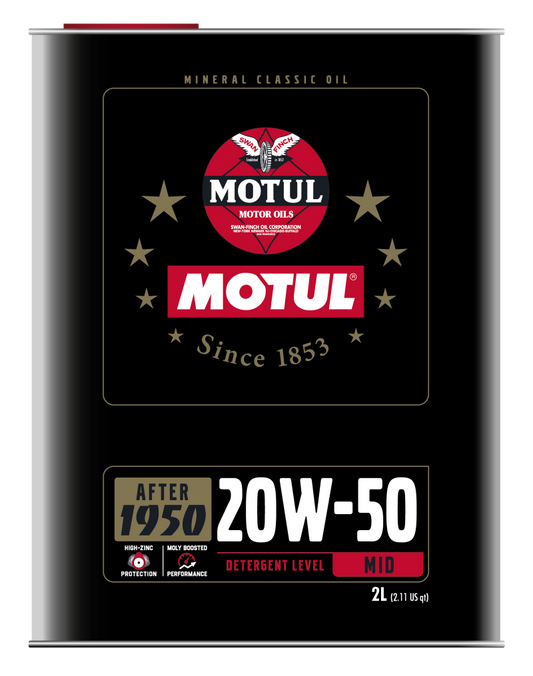 Motul 20W50 Classic Performance Oil - 10x2L - Blais Performance Parts