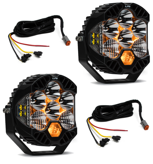 Baja Designs Jeep JL/JT Rubicon Steel Bumper LED Light Kit LP6 w/Upfitter - Blais Performance Parts