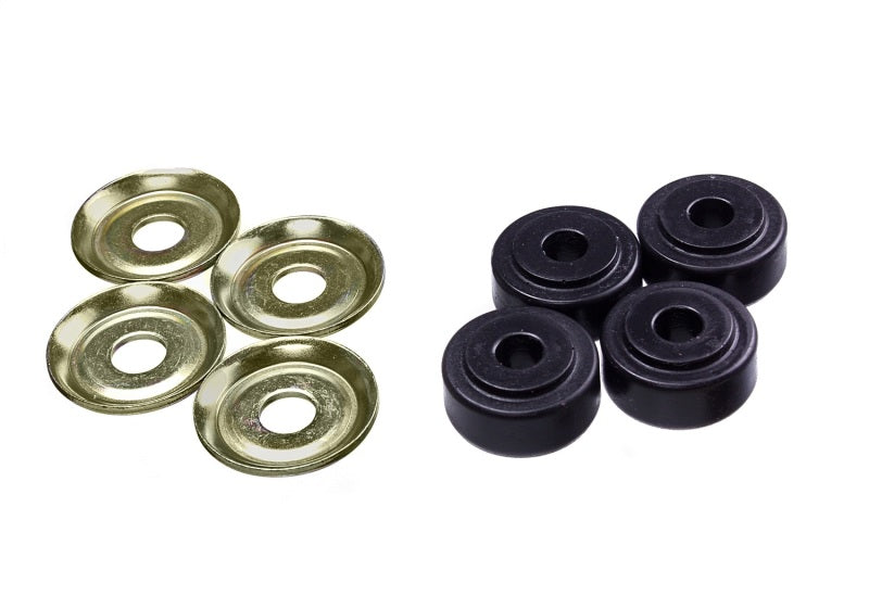 Energy Suspension Black Shock Tower Bushing Set 7/8in Nipple 3/8in ID 1-1/4in OD - Blais Performance Parts