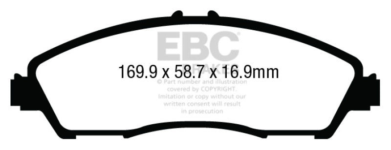 EBC 14+ Acura MDX 3.5 Ultimax2 Front Brake Pads - Blais Performance Parts