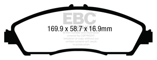 EBC 14+ Acura MDX 3.5 Ultimax2 Front Brake Pads - Blais Performance Parts