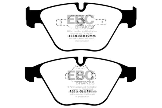 EBC 11+ BMW Z4 3.0 Twin Turbo iS (E89) Redstuff Front Brake Pads - Blais Performance Parts