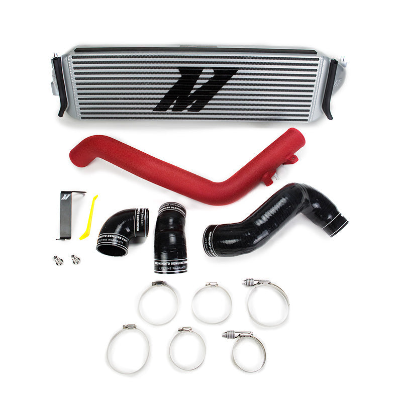 Mishimoto 2017+ Honda Civic Type R Intercooler Kit - Silver Intercooler Red Piping - Blais Performance Parts