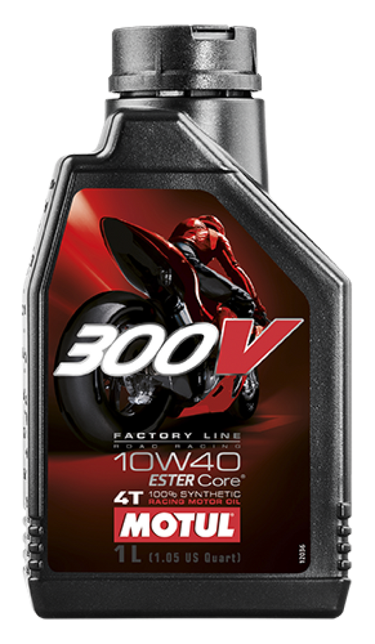 Motul 1L Synthetic-ester Oil 300V Factory Line Road Racing 10W40 - Blais Performance Parts