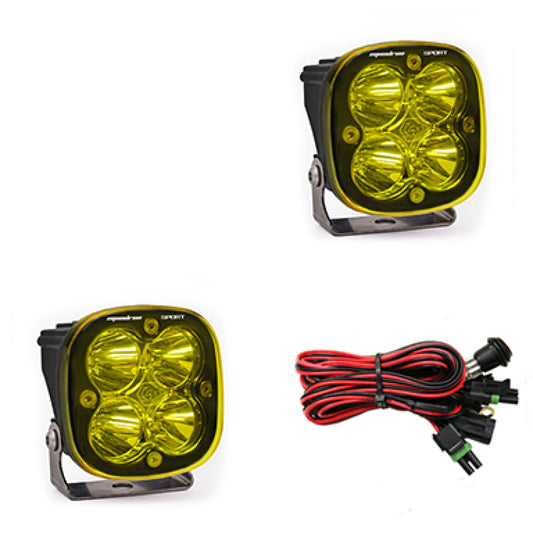 Baja Designs Squadron Sport Spot LED Light Pods - Amber - Blais Performance Parts