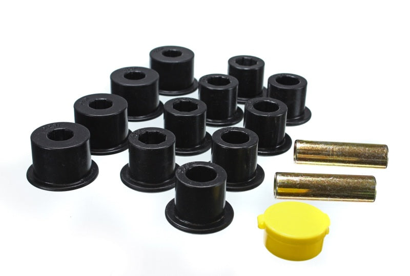 Energy Suspension 6/86-97 Nissan 720 & Hardbody Pickup 2WD Black Rear Leaf Spring Bushing Set - Blais Performance Parts