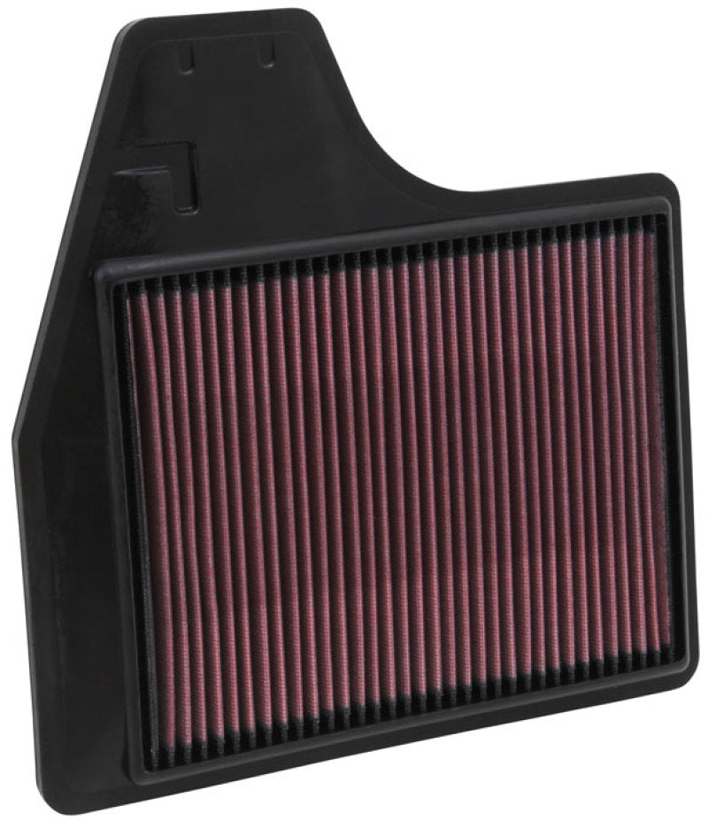 K&N Replacement Filter 11.438in O/S Length x 11.375in O/S Width x 1in H for 13 Nissan Altima 2.5L - Blais Performance Parts