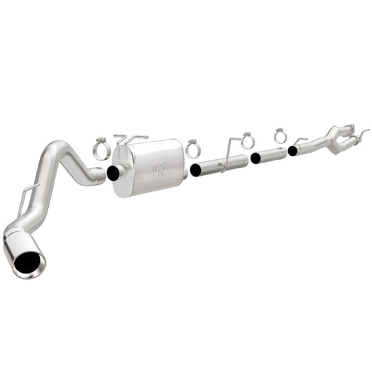 MagnaFlow Sys C/B 11-15 Ford Super Duty F250 6.2L EC CC, SS 3.5in Single Rear Pass Side Ext 5in Tip - Blais Performance Parts