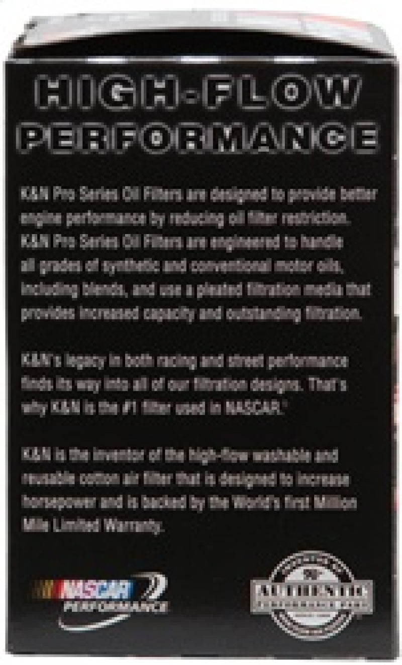 K&N Oil Filter for Ford/Lincoln/Mercury/Mazda/Chrysler/Dodge/Jeep/Jaguar 3in OD x 5.063in H - Blais Performance Parts