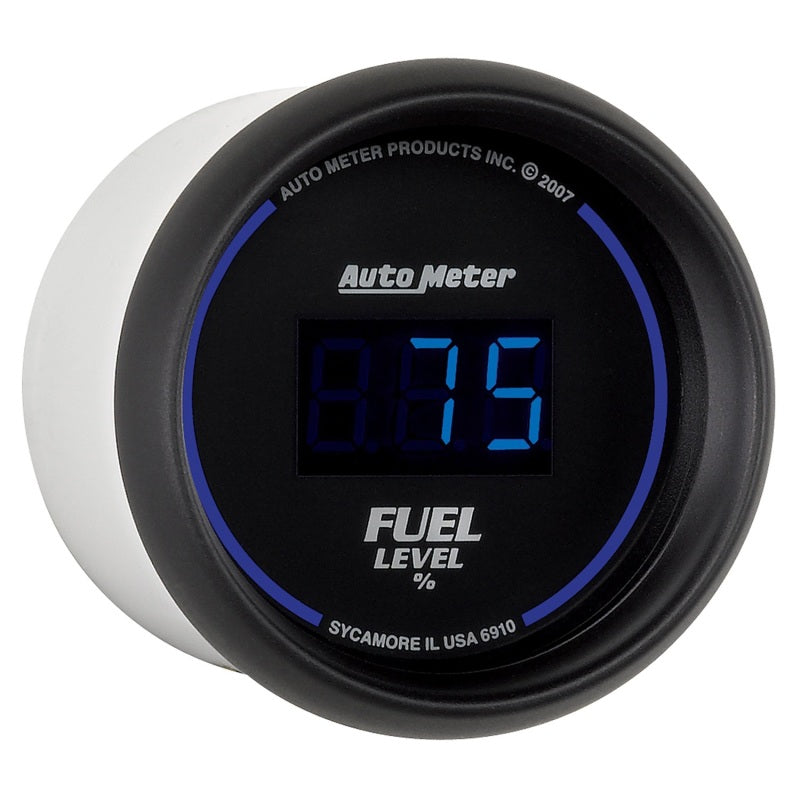 Autometer Cobalt Digital 52.4mm Black Programmable Empty-Full Range Fuel Level Gauge - Blais Performance Parts