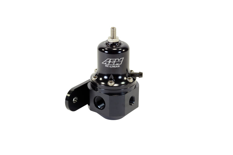 AEM High Capacity Universal Black Adjustable Fuel Pressure Regulator - Blais Performance Parts