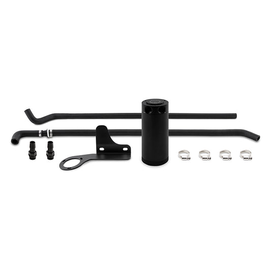 Mishimoto 07-13 Mazda Mazdaspeed3 Baffled Oil Catch Can Kit - Black (PCV Side) - Blais Performance Parts