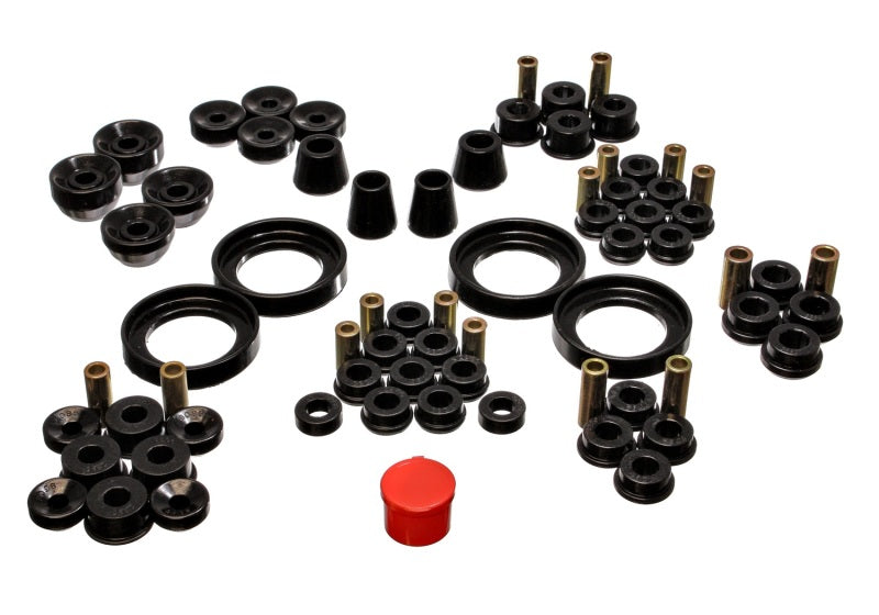 Energy Suspension 92-96 Honda Prelude Black Hyper-Flex Master Bushing Set - Blais Performance Parts