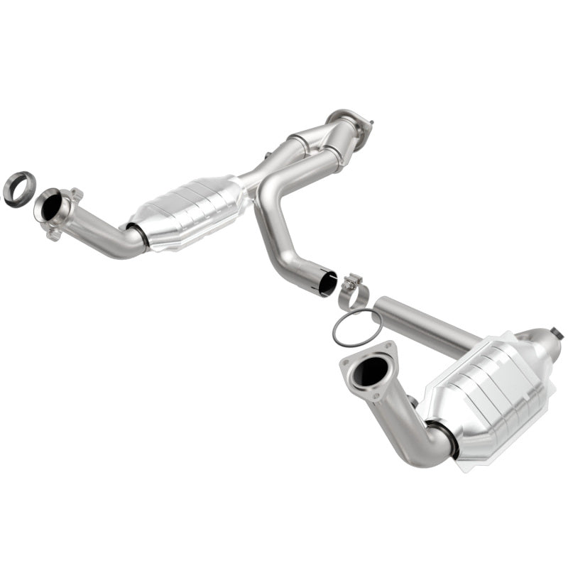 MagnaFlow Conv DF 02-06 Cadillac Escalade / 02-06 Chevy Avalanche 5.3L Dual Conv Y-Pipe Assembly 2WD - Blais Performance Parts