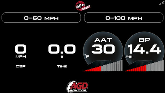 aFe AGD Advanced Gauge Display Digital 5.5in Monitor 08-18 Dodge/RAM/Ford/GM Diesel Trucks - Blais Performance Parts