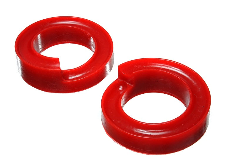 Energy Suspension 2005-07 Ford F-250/F-350 SD 2/4WD Front Coil Spring Isolator Set - Red - Blais Performance Parts