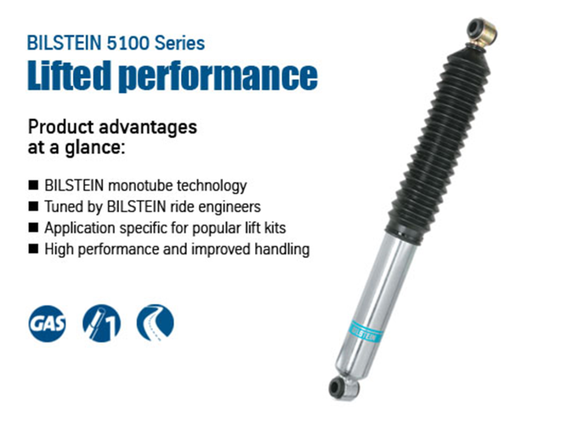 Bilstein 5100 Series 00-05 Ford Excursion Rear 46mm Monotube Shock Absorber - Blais Performance Parts