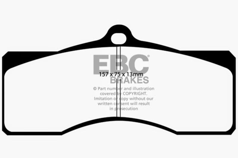 EBC 68-69 Chevrolet Camaro (1st Gen) 4.9 Redstuff Front Brake Pads - Blais Performance Parts