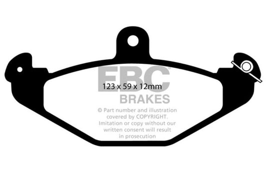 EBC 08+ Lotus 2-Eleven 1.8 Supercharged Yellowstuff Rear Brake Pads - Blais Performance Parts