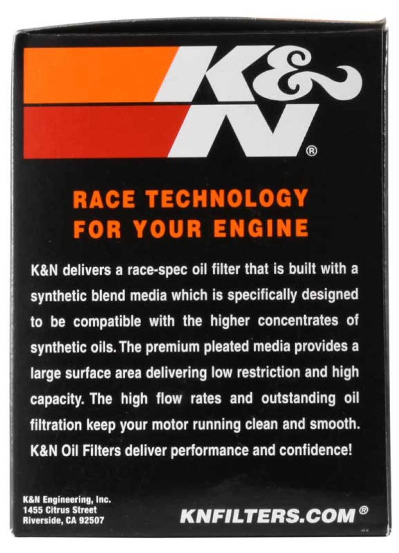 K&N Can/AM Spyder RT 998/ Buell 1125R -2.2219in OD x 0.969in ID x 3.813in H Oil Filter - Blais Performance Parts