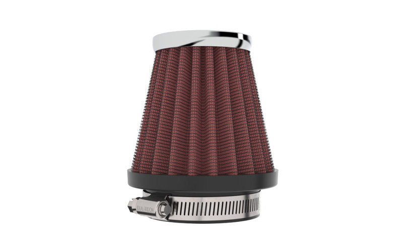 K&N Universal Chrome Filter 1 15/16 inch FLG / 3 inch Base / 2 inch Top / 3 inch Height - Blais Performance Parts