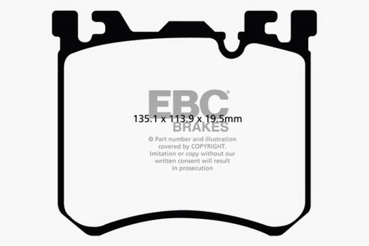 EBC 10-13 BMW X5M 4.4 Twin Turbo Redstuff Front Brake Pads - Blais Performance Parts