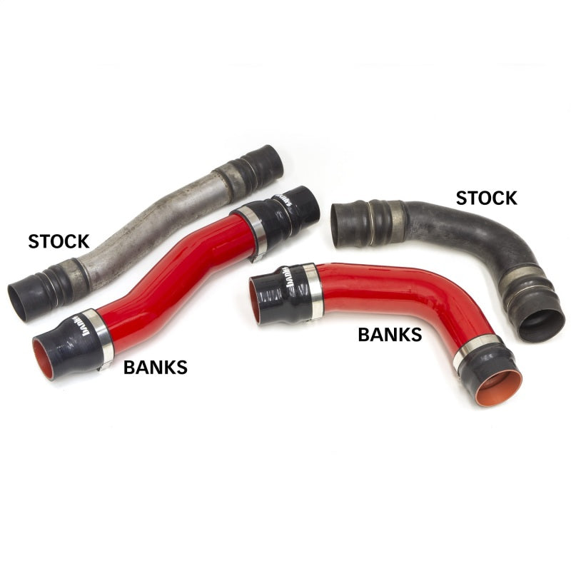 Banks 10-12 Ram 6.7L Diesel OEM Replacement Cold Boost Tubes - Red - Blais Performance Parts