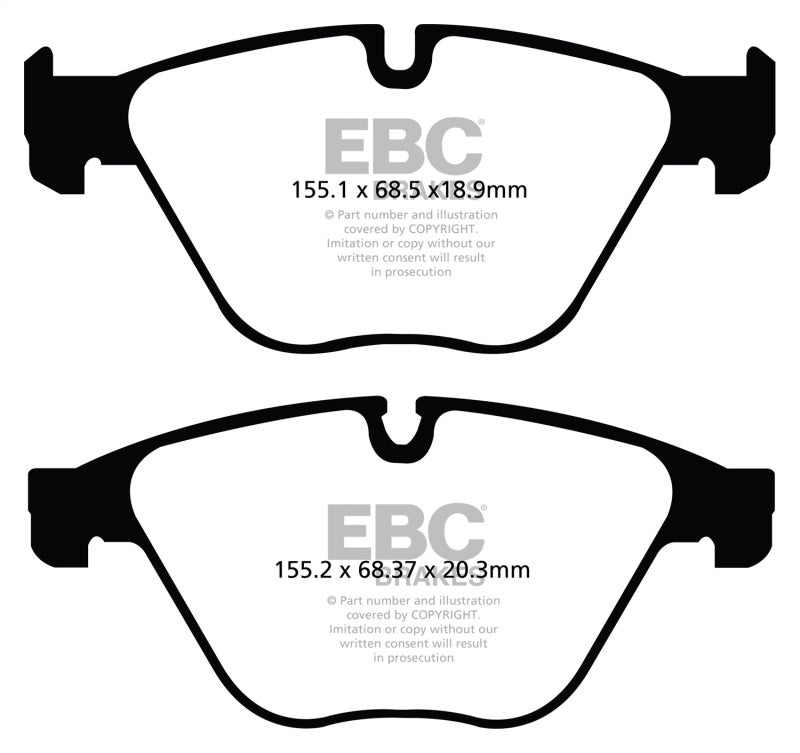 EBC 10+ BMW 535i 3.0 Turbo (F10) Redstuff Front Brake Pads - Blais Performance Parts