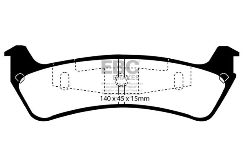 EBC 95-01 Ford Explorer 4.0 2WD Yellowstuff Rear Brake Pads - Blais Performance Parts