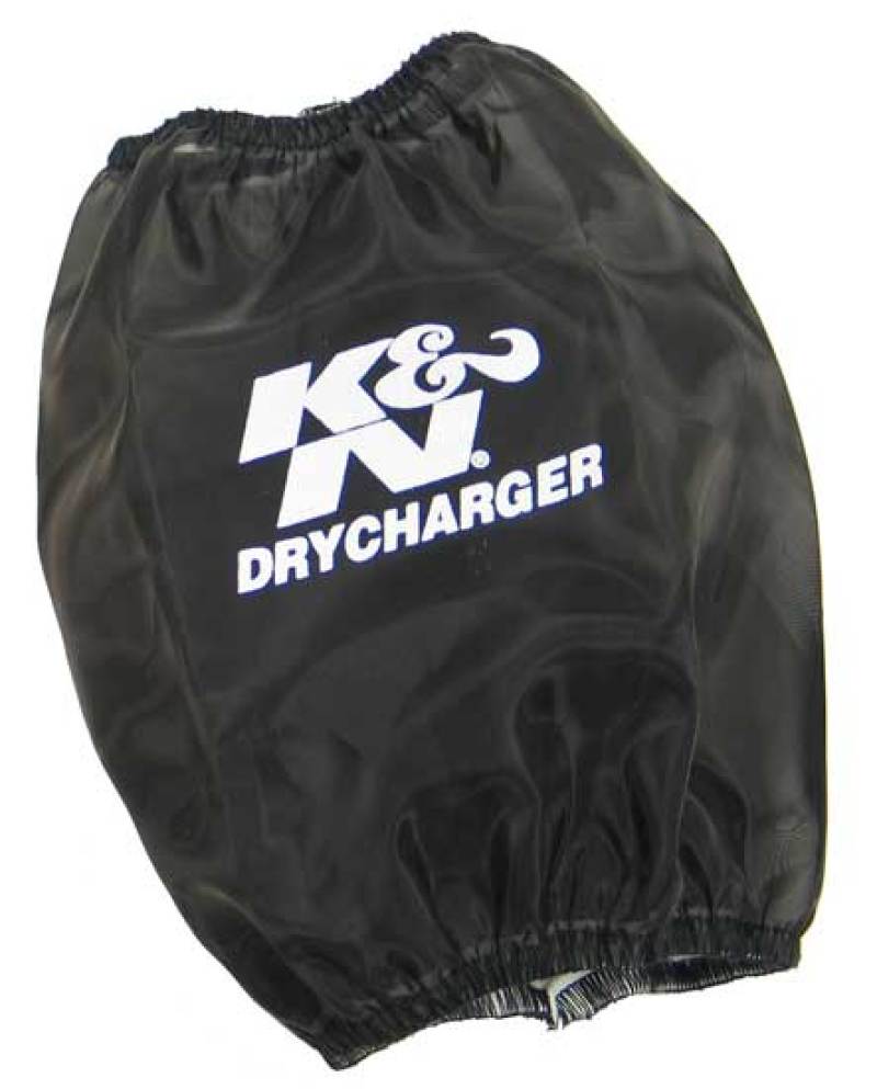 K&N Black DryCharger Round Tapered Air Filter Wrap 5.5in Base ID x 4.5in Top ID x 6.5in H - Blais Performance Parts