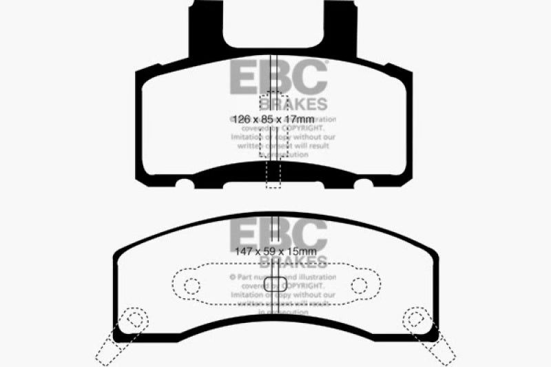 EBC 90-93 Chevrolet C20 8600 LB Greenstuff Front Brake Pads - Blais Performance Parts