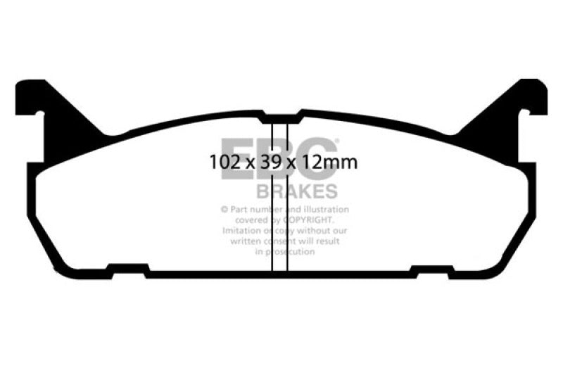 EBC 91-96 Ford Escort 1.8 Redstuff Rear Brake Pads - Blais Performance Parts