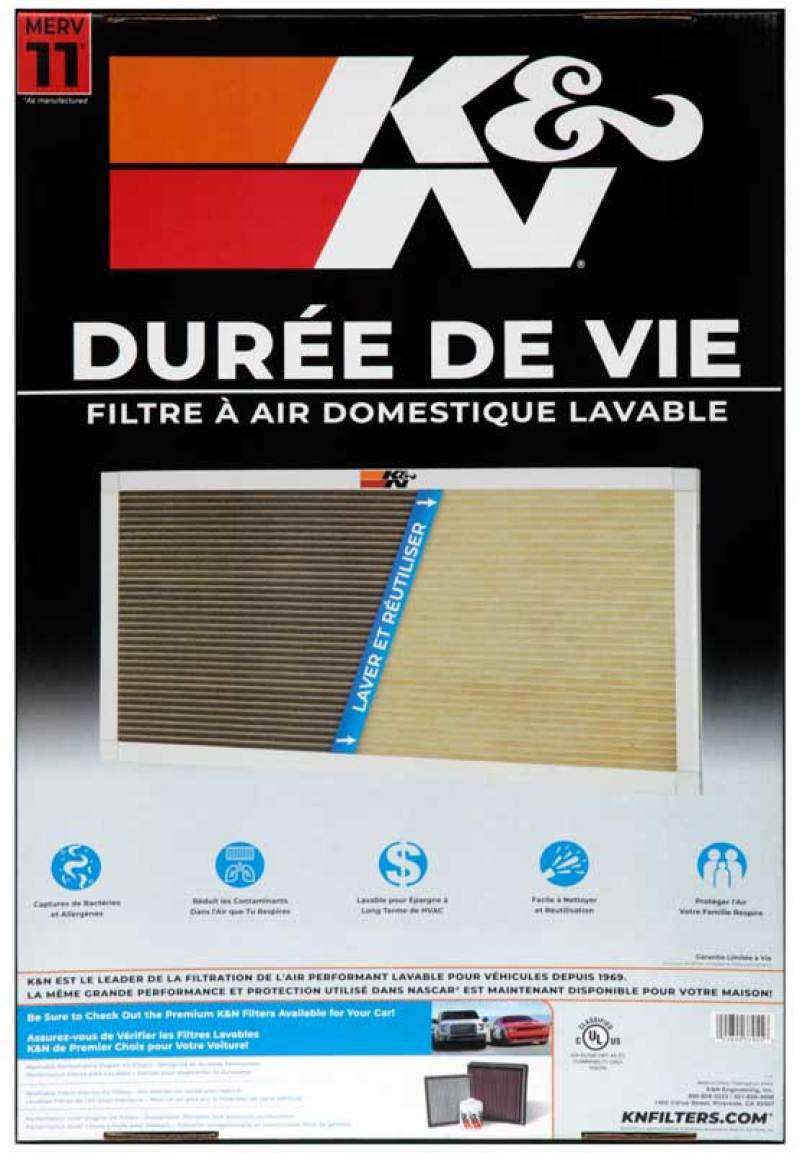 K&N HVAC Filter - 16 x 24 x 1 - Blais Performance Parts