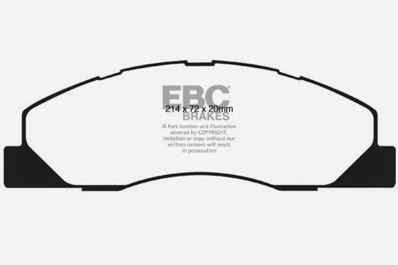 EBC 09-11 Dodge Ram 2500 Pick-up 5.7 2WD/4WD Yellowstuff Front Brake Pads - Blais Performance Parts