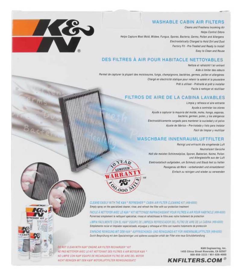 K&N Replacement Cabin Air Filter - Blais Performance Parts